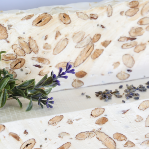 nougat blanc à la fleur de lavande