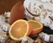 nougat blanc aux écorces d'oranges confites