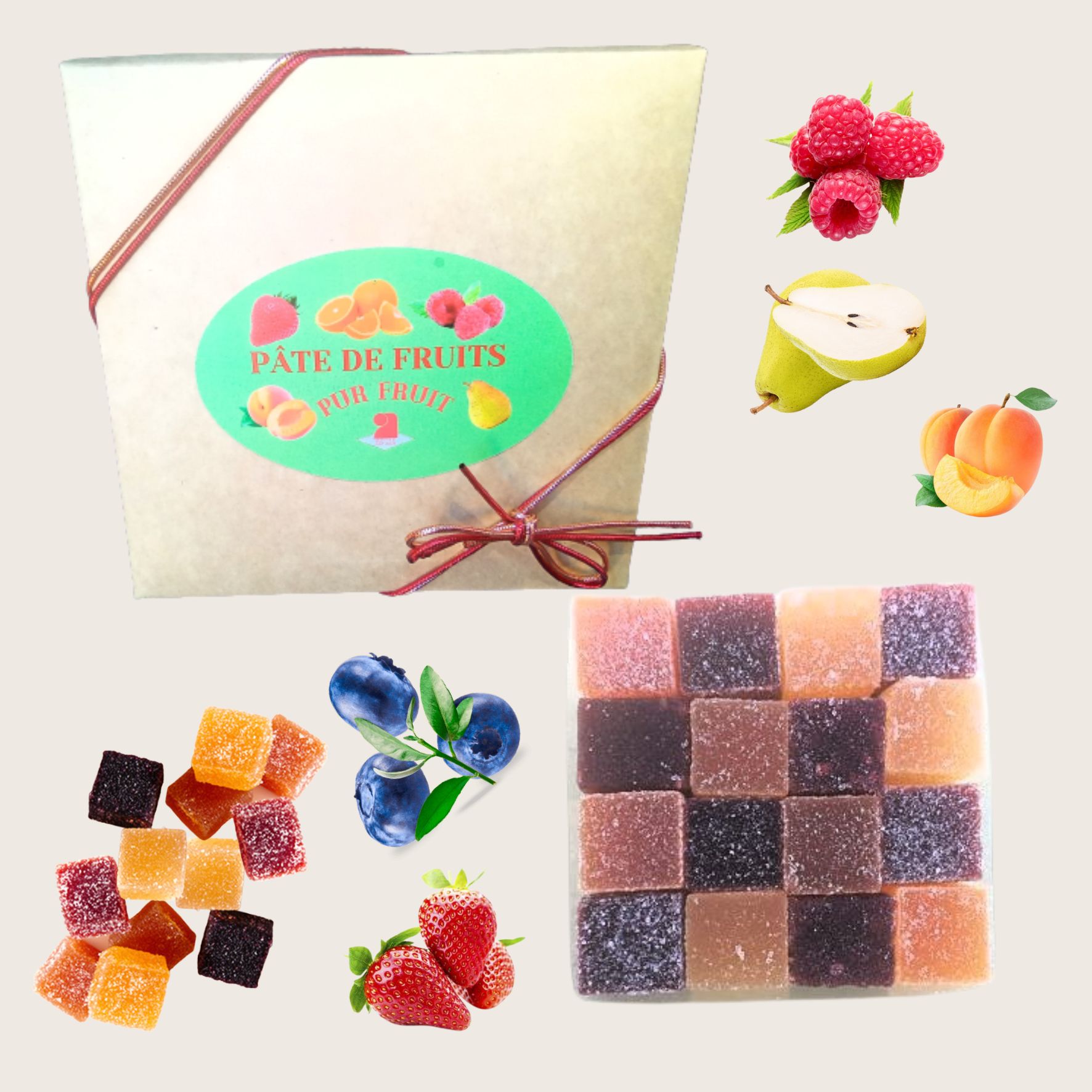 Pavés pâte de fruit